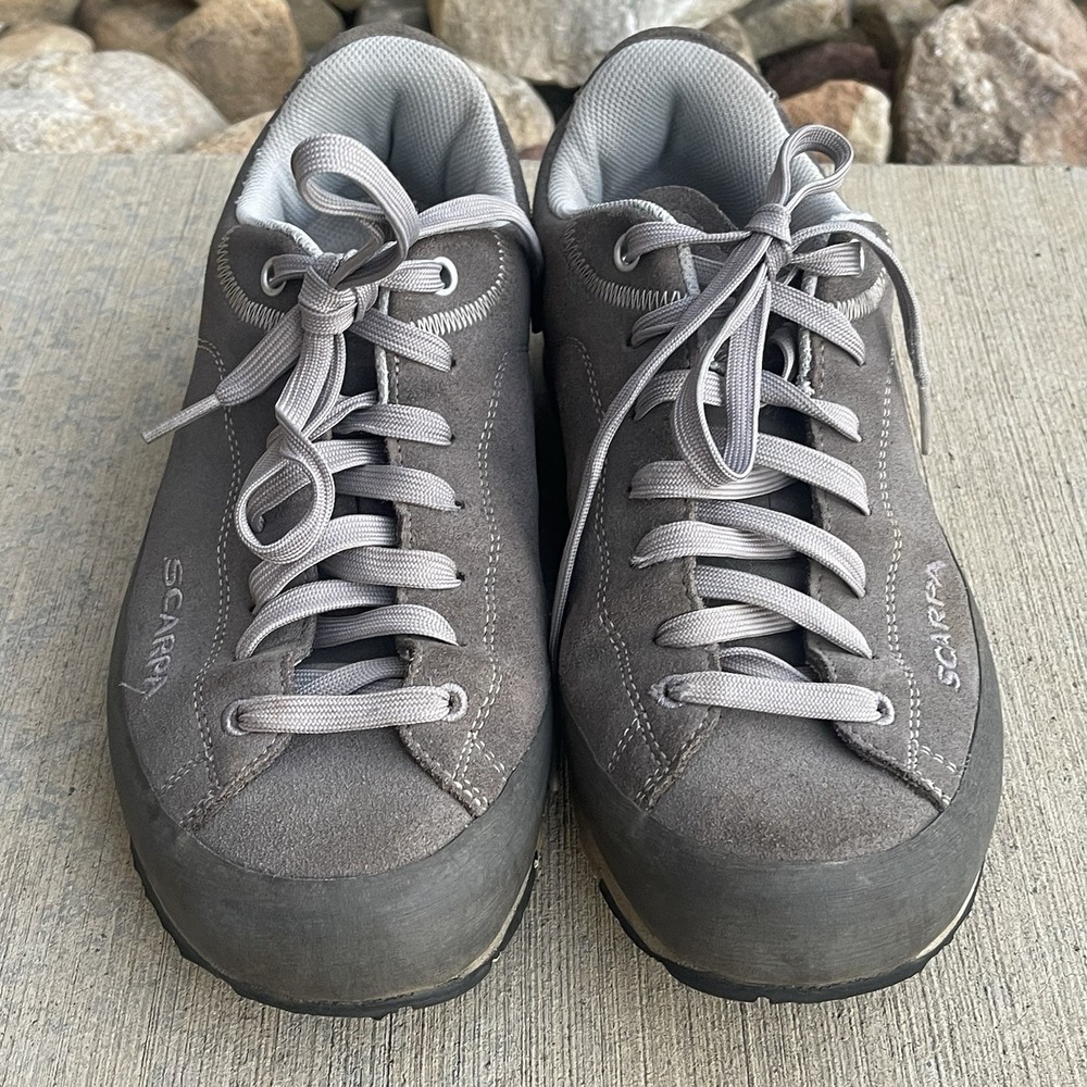 Scarpa Mojito Gray Suede Hiking Approach Shoes Men's 8 Women's 9 Margarita
